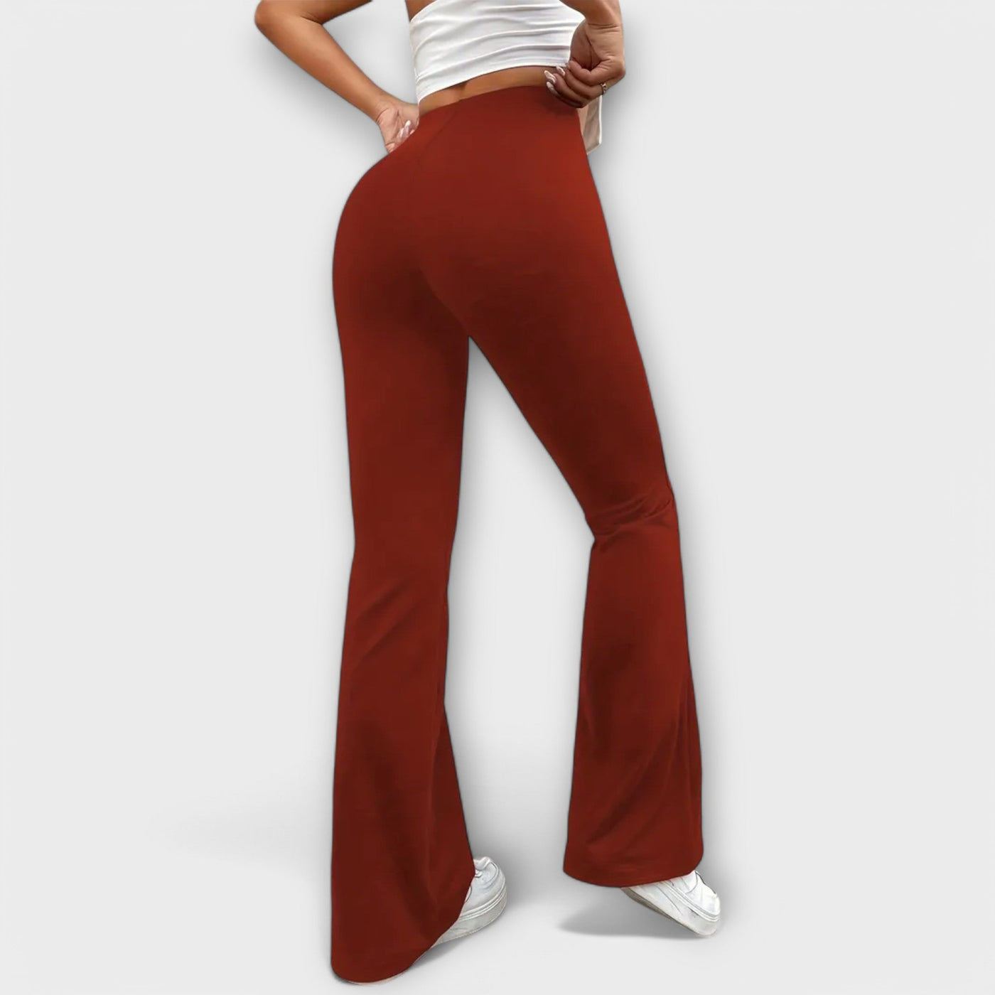 Serena – Pantalón suelto con pierna acampanada