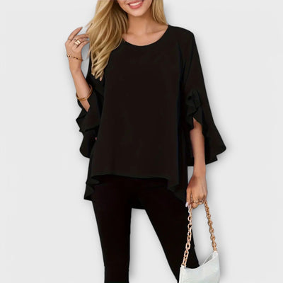 Aria - La Blusa Perfecta para la Primavera con Escote Redondo