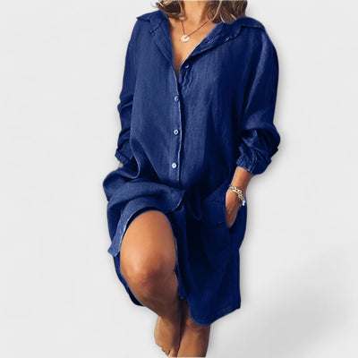Blusa Casual de Lino para el Día a Día