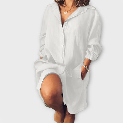 Blusa Casual de Lino para el Día a Día