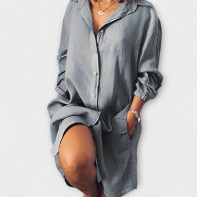 Blusa Casual de Lino para el Día a Día