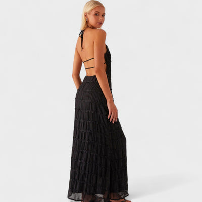 ADELINE - VESTIDO LARGO CON CUELLO HALTER