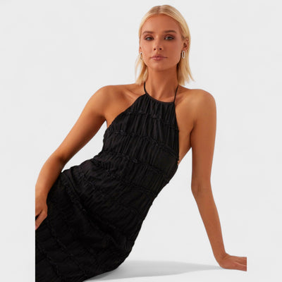 ADELINE - VESTIDO LARGO CON CUELLO HALTER