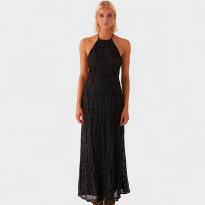 ADELINE - VESTIDO LARGO CON CUELLO HALTER
