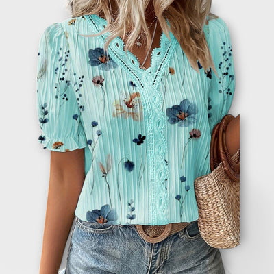 Emily - Blusa de Moda con Escote en V