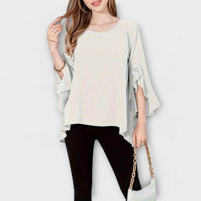 Aria - La Blusa Perfecta para la Primavera con Escote Redondo
