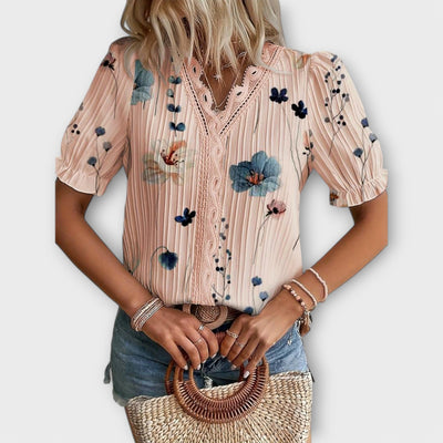 Emily - Blusa de Moda con Escote en V