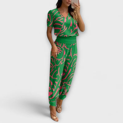 Irmelin – Conjunto Elegante con Top y Pantalón