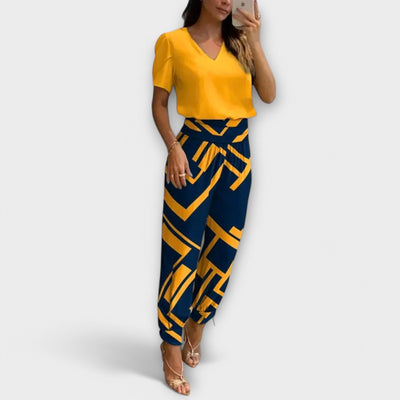 Irmelin – Conjunto Elegante con Top y Pantalón