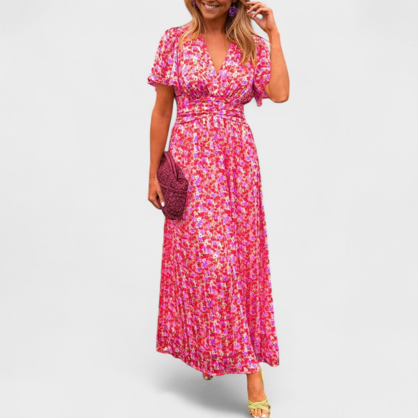 Sandra | Maxi vestido elegante con escote en V