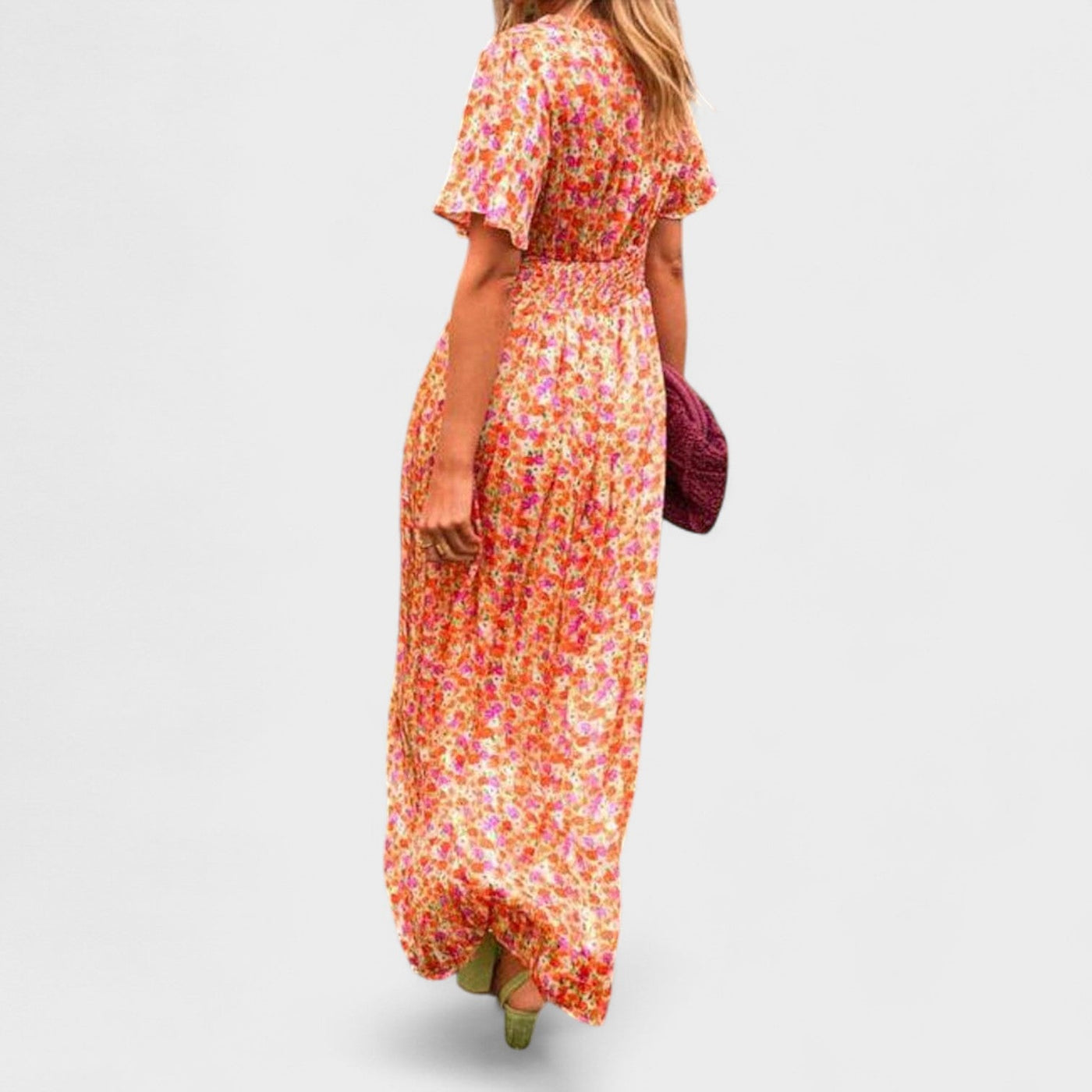 Sandra | Maxi vestido elegante con escote en V